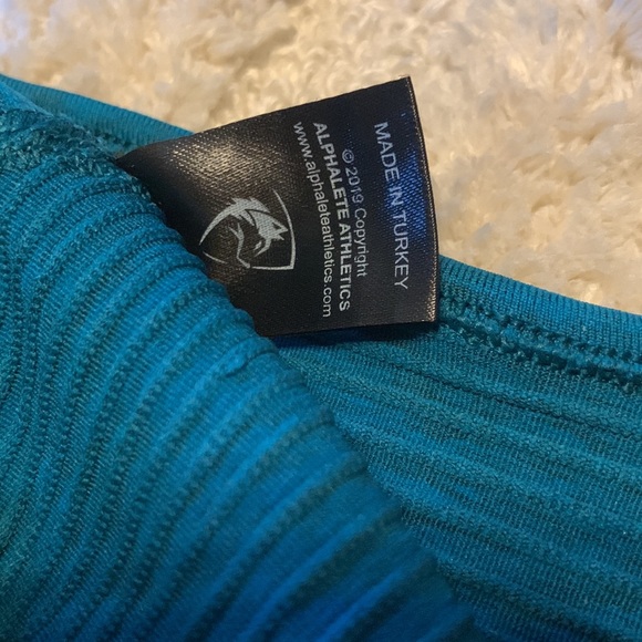 Alphalete Revival Crop Top in Teal - Picture 7 of 7